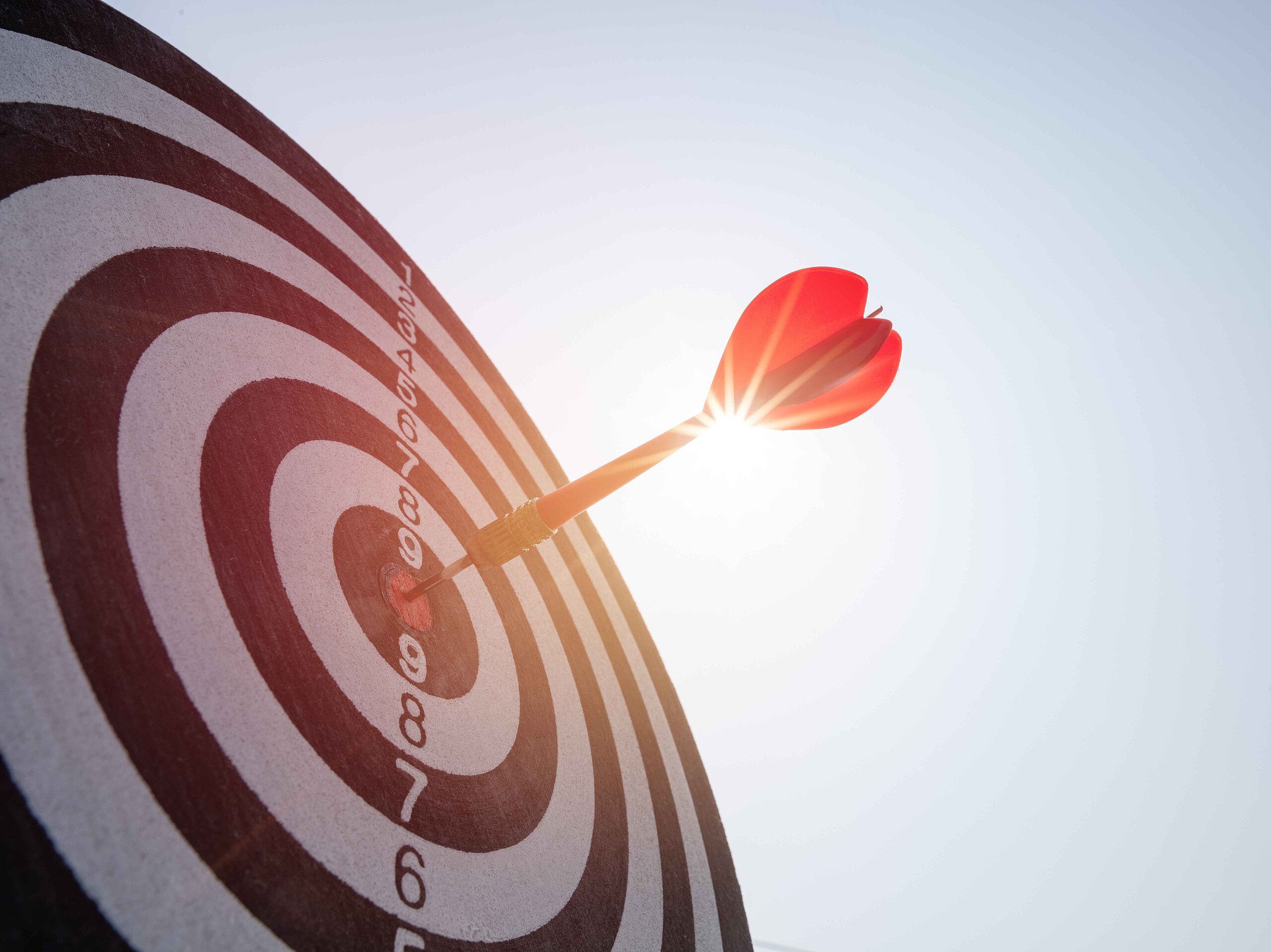 Dartscheibe, symbolisches Bild für Veranstaltungsziele