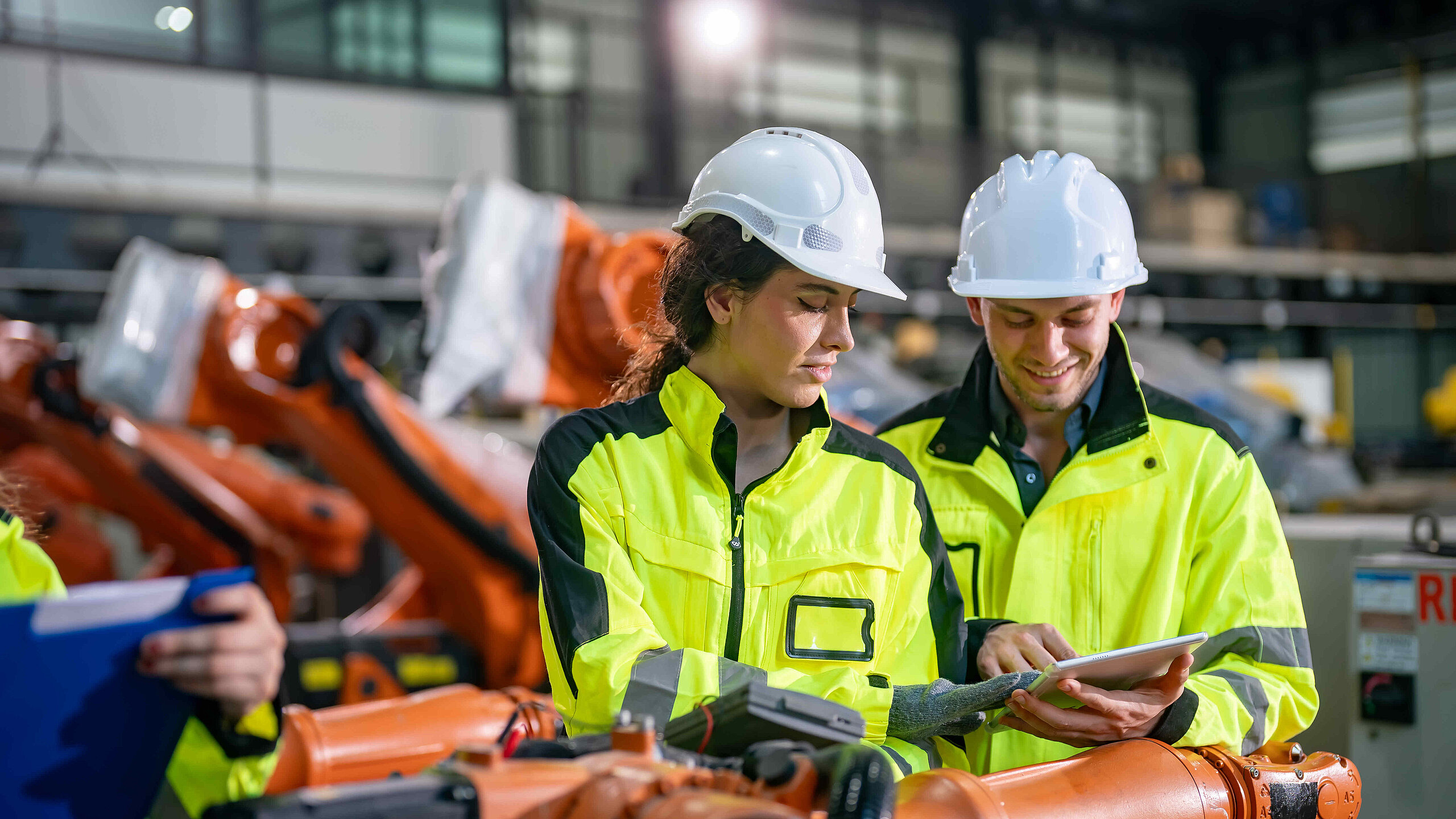 Ingenieure beraten sich