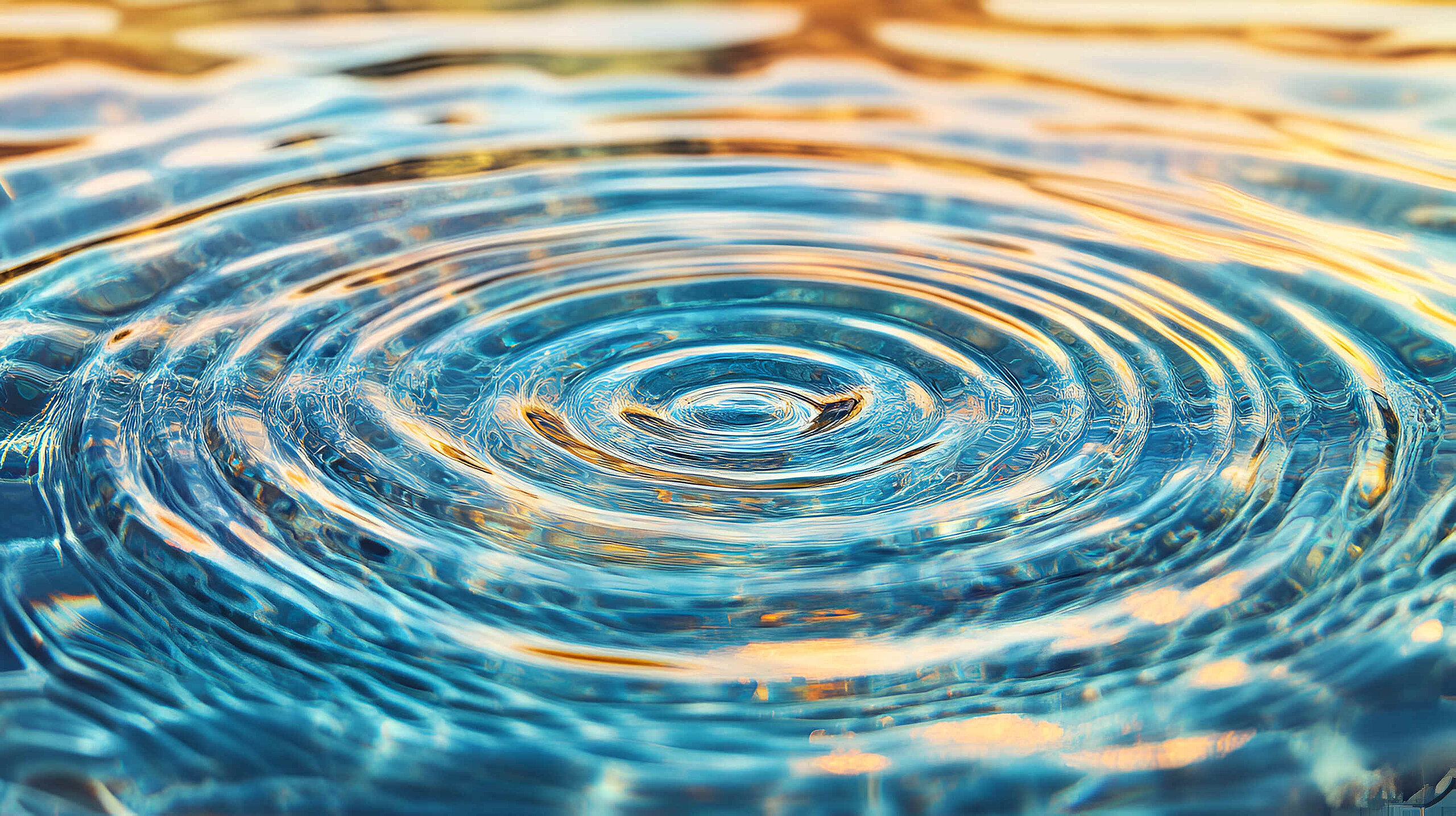 Wasser, Wellen, kreisförmig