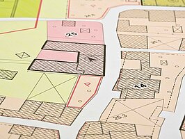 Gebäudeplan, Skizze, Städtebauliche Planung