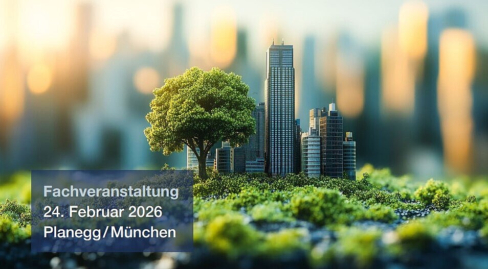 Stadt, Klima, Zukunft, grüne Landschaft