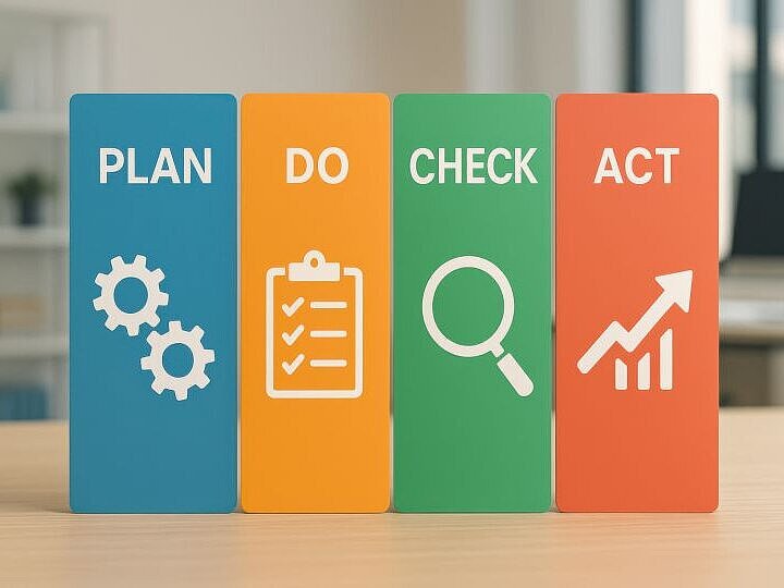 PDCA, kontinuierlicher Verbesserungsprozess, Sicherheit und Gesundheit bei der Arbeit, DIN EN ISO 45001