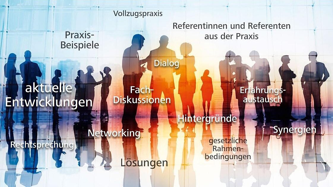 Expert talks, symbolic image, group of people