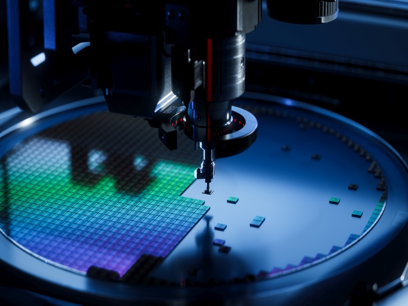 Placement machine for the semiconductor industry